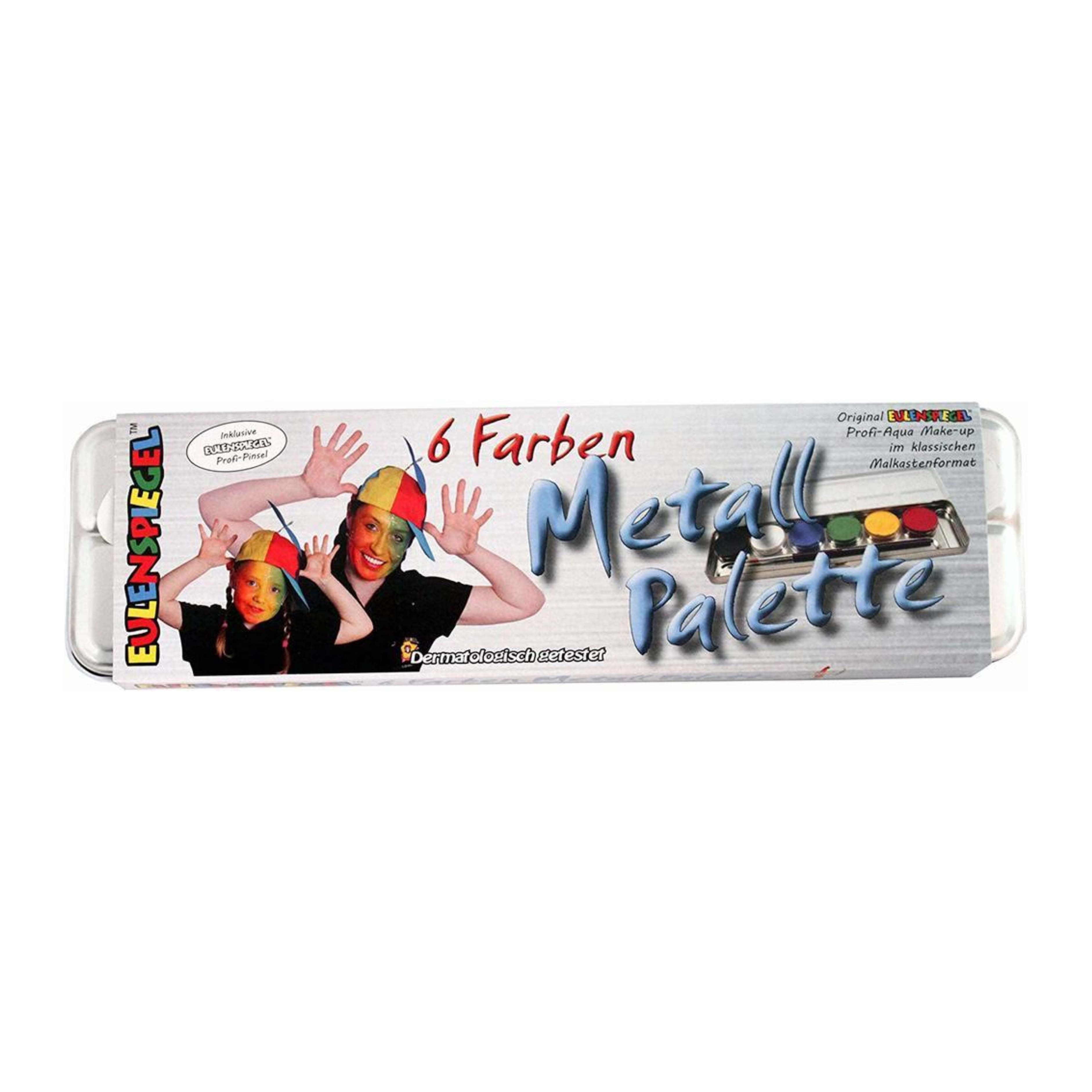 Eulenspiegel Театральний грим Eulenspiegel Schminkpalette mit 6 Farben in Profi