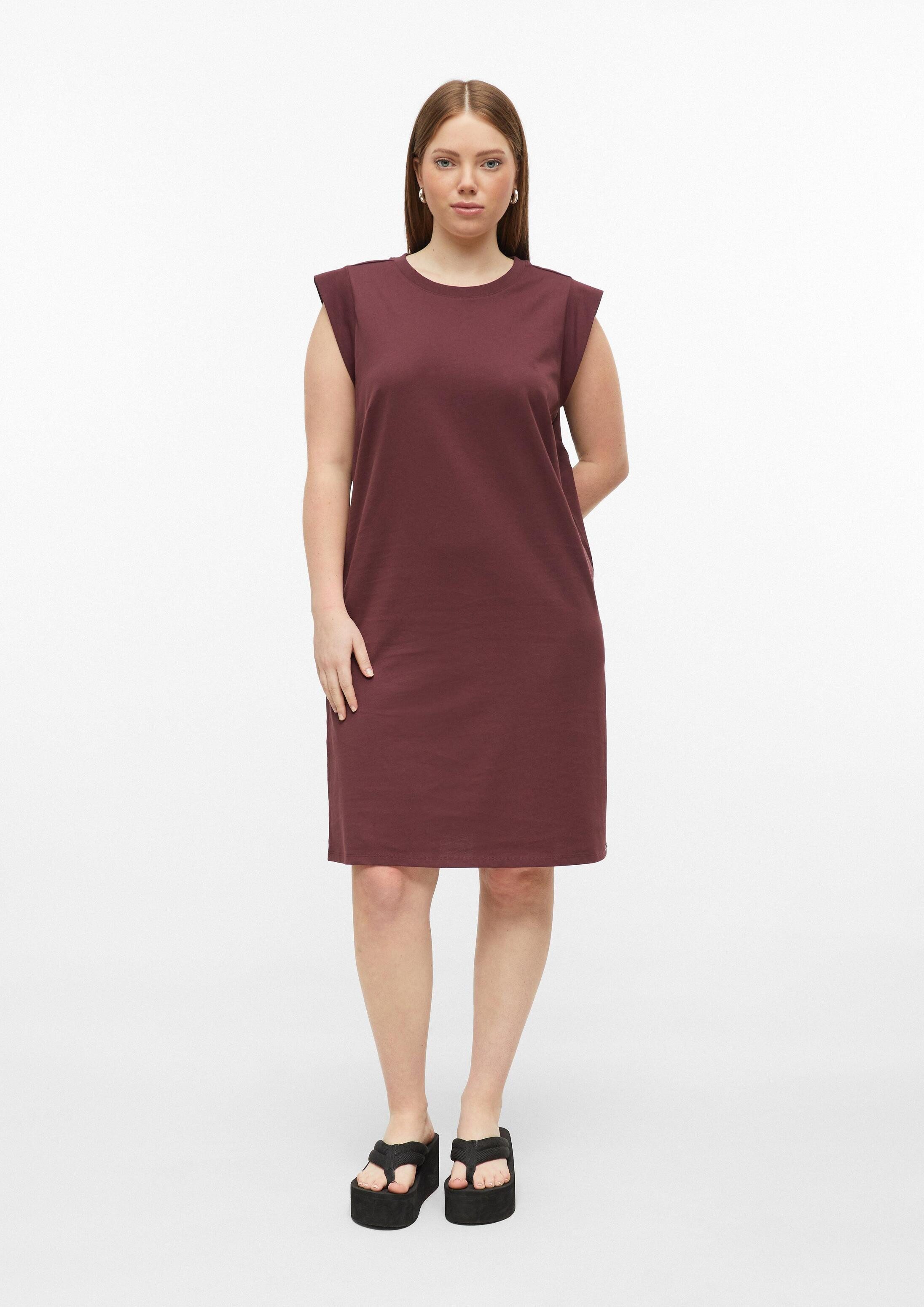 QS Minikleid Kleid Knielanges Jerseykleid