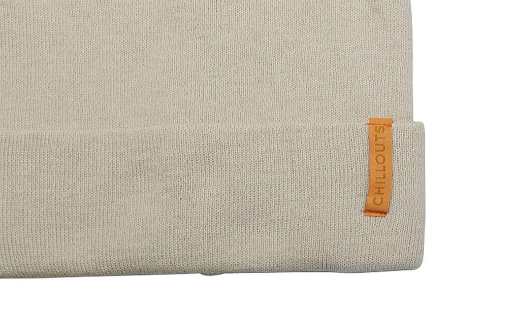 chillouts Strickmütze Monty Hat aus Leinen-Baumwollmix mit verstellbarer Passform & natürlichem Look