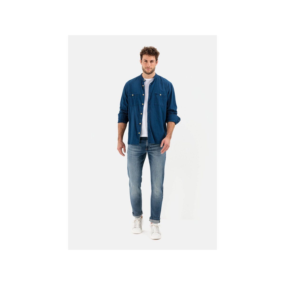 camel active 5-Pocket-Jeans (1-tlg) marineblau