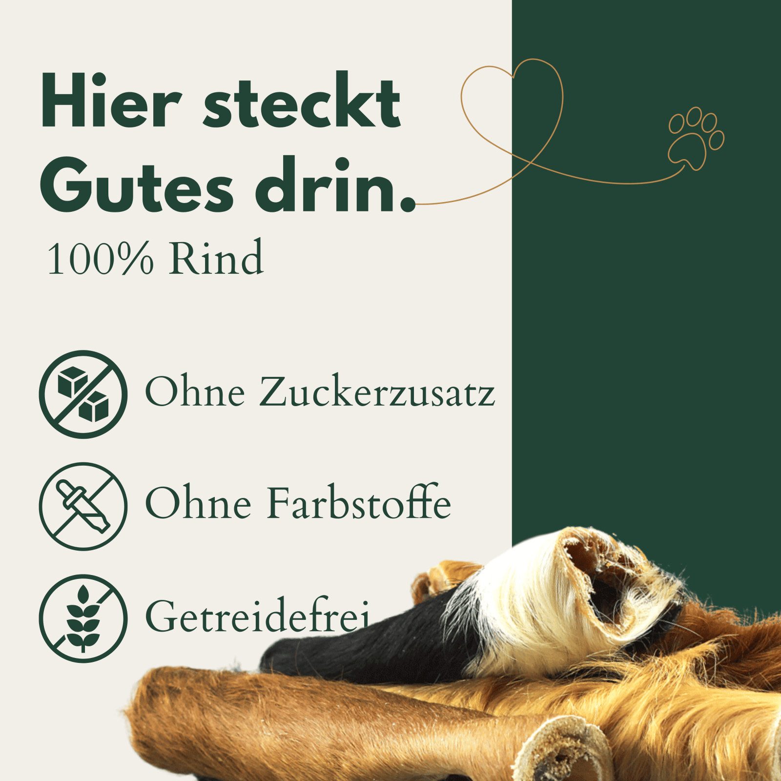 Breers Pet Food Rinderkopfhaut getrocknet mit Fell 1 kg Kausnack Hundeleckerlie, Einzelfuttermittel für Hunde für: Hunde, Harter Kauartikel, Leckerli getreidefrei, Hundesnack zuckerfrei