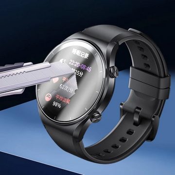 Wigento Smartwatch-Hülle Für Xiaomi Watch 2 Pro Display Schutzfolie Kristallklar Transparent