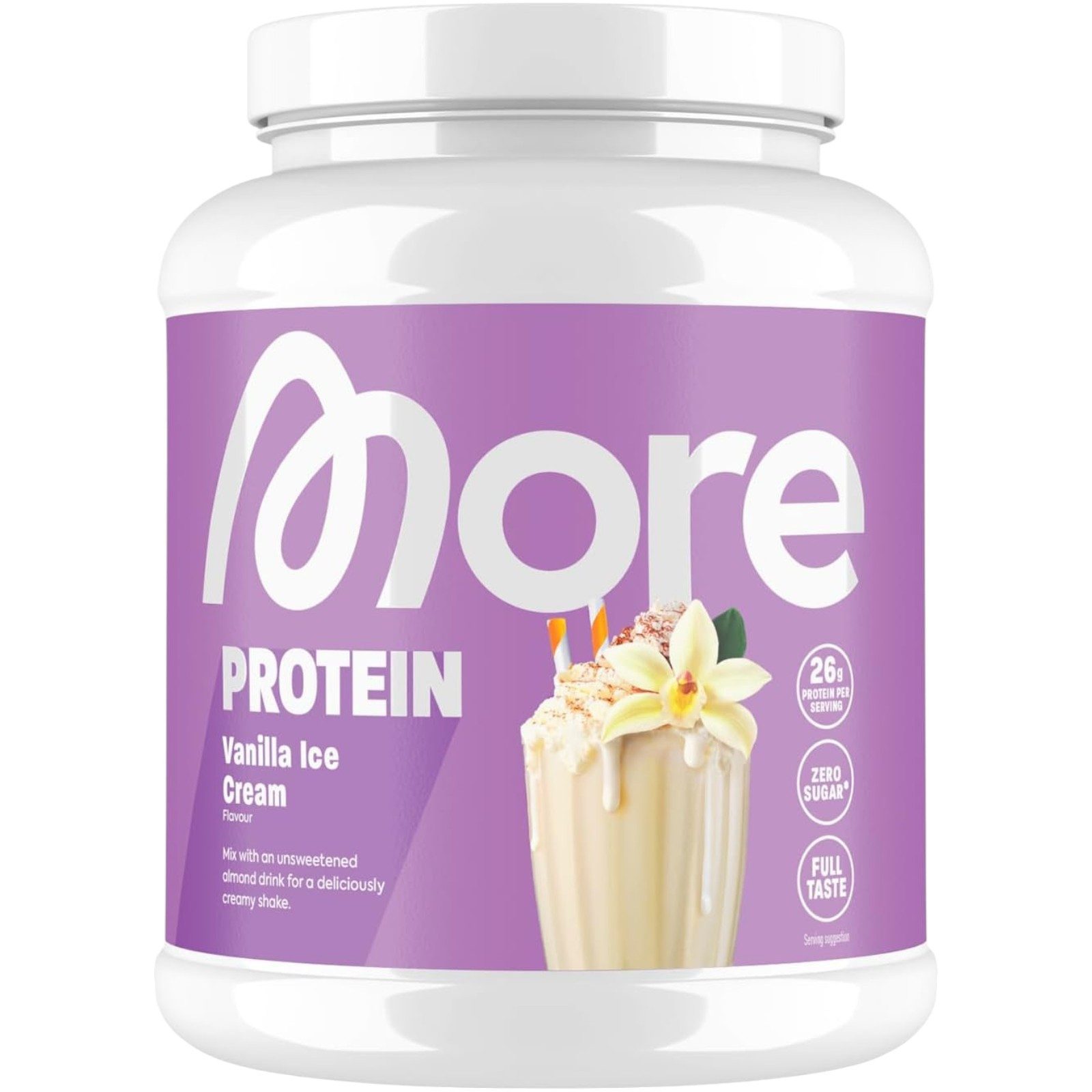 More Nutrition MORE Protein, Vanille-Eiscreme, 600 g Pulver, 600 g