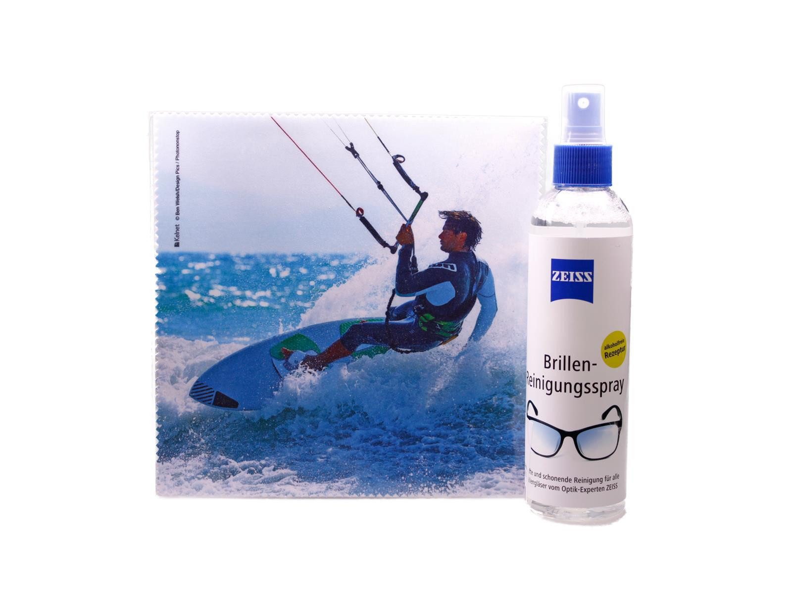 Brillenetui Mikrofasertuch "Kitesurfer" Größe 18,5*18,5 cm von La Kelnet