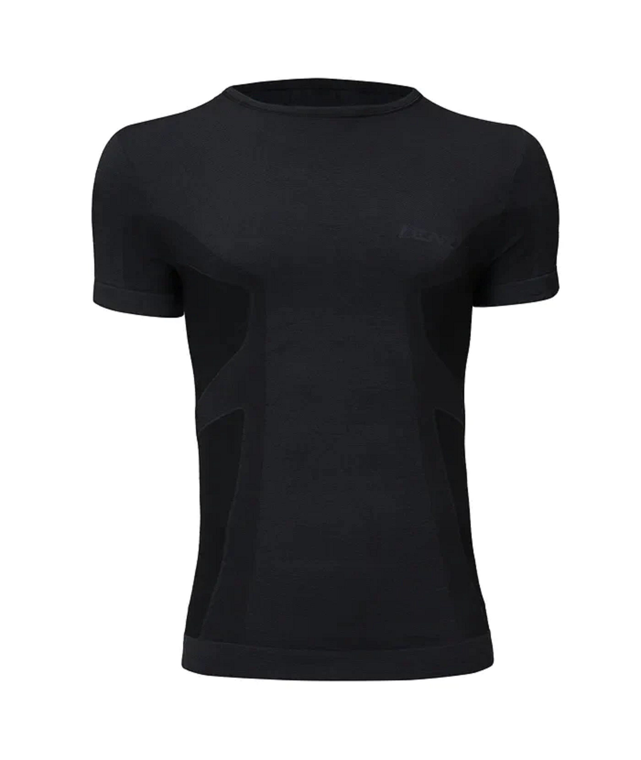 T-Shirt Funktionsunterwäsche Merino 6.0 Rundhals schwarz Herren