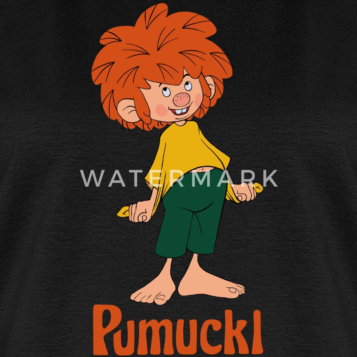 Spreadshirt T-Shirt Pumuckl Mit Frecher Pose Und Verschmitztem Lächeln Frau günstig online kaufen