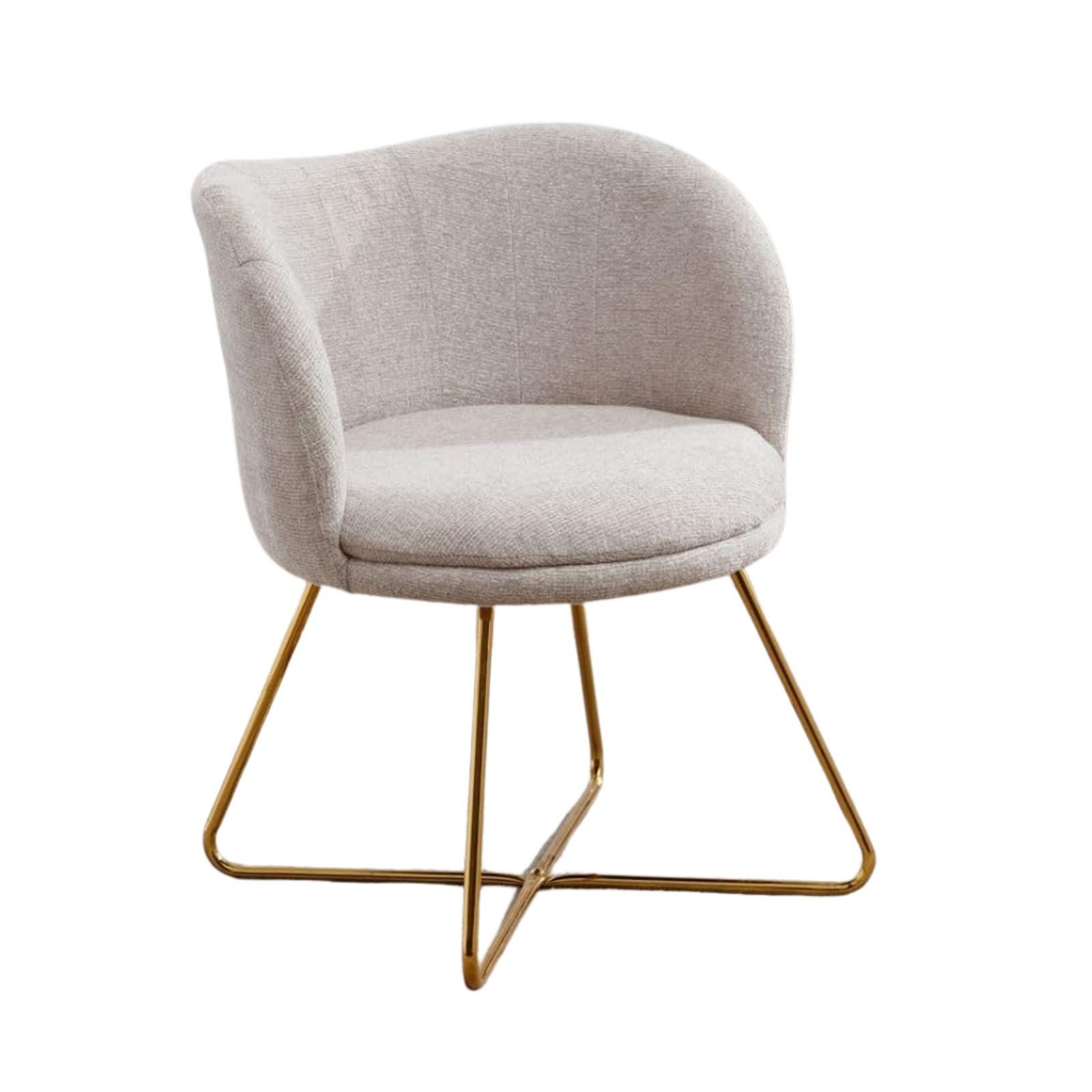 WAHSON OFFICE CHAIRS Loungesessel Kunstfell/Chenille Akzentstuhl mit Metall günstig online kaufen