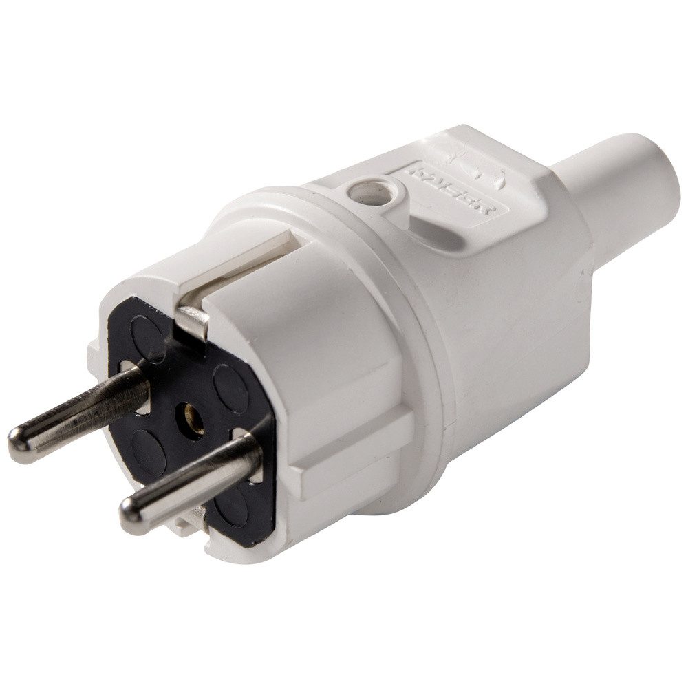 Martin Kaiser 514/kws Schutzkontaktstecker PVC 250 V Kalkweiß IP44 Steckernetzteil