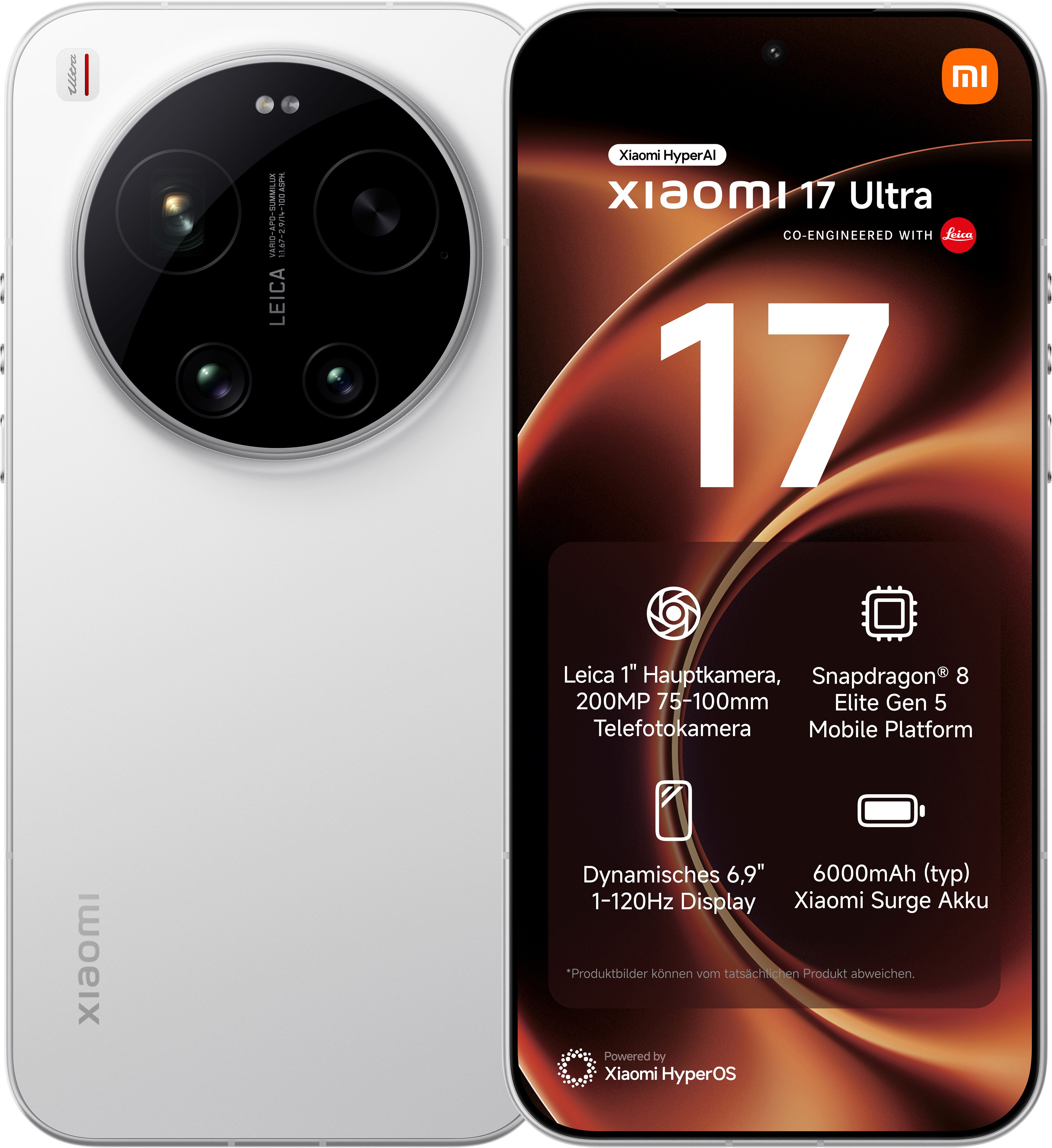 Xiaomi 17 Ultra 16+512GB Smartphone (17,53 cm/6,9 Zoll, 512 GB Speicherplatz, 50 MP Kamera)