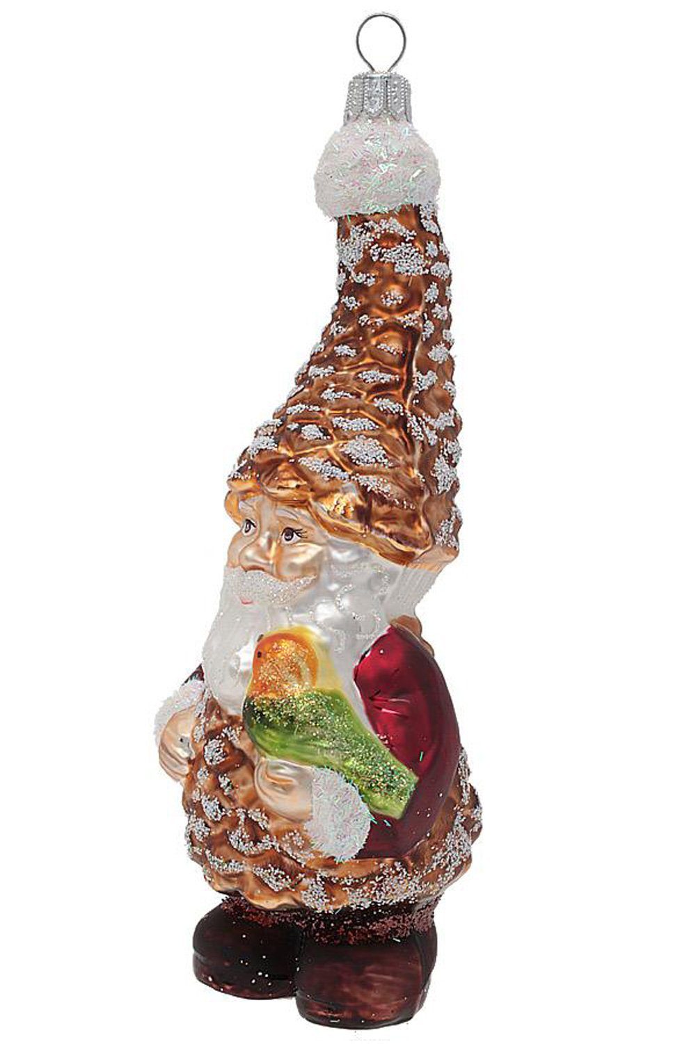 Hamburger Dekohänger mundgeblasen - Weihnachtskontor - handdekoriert Tannenzapfenwichtel, Christbaumschmuck