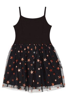 Denokids A-Linien-Kleid Copper Stars mit Katzen Print