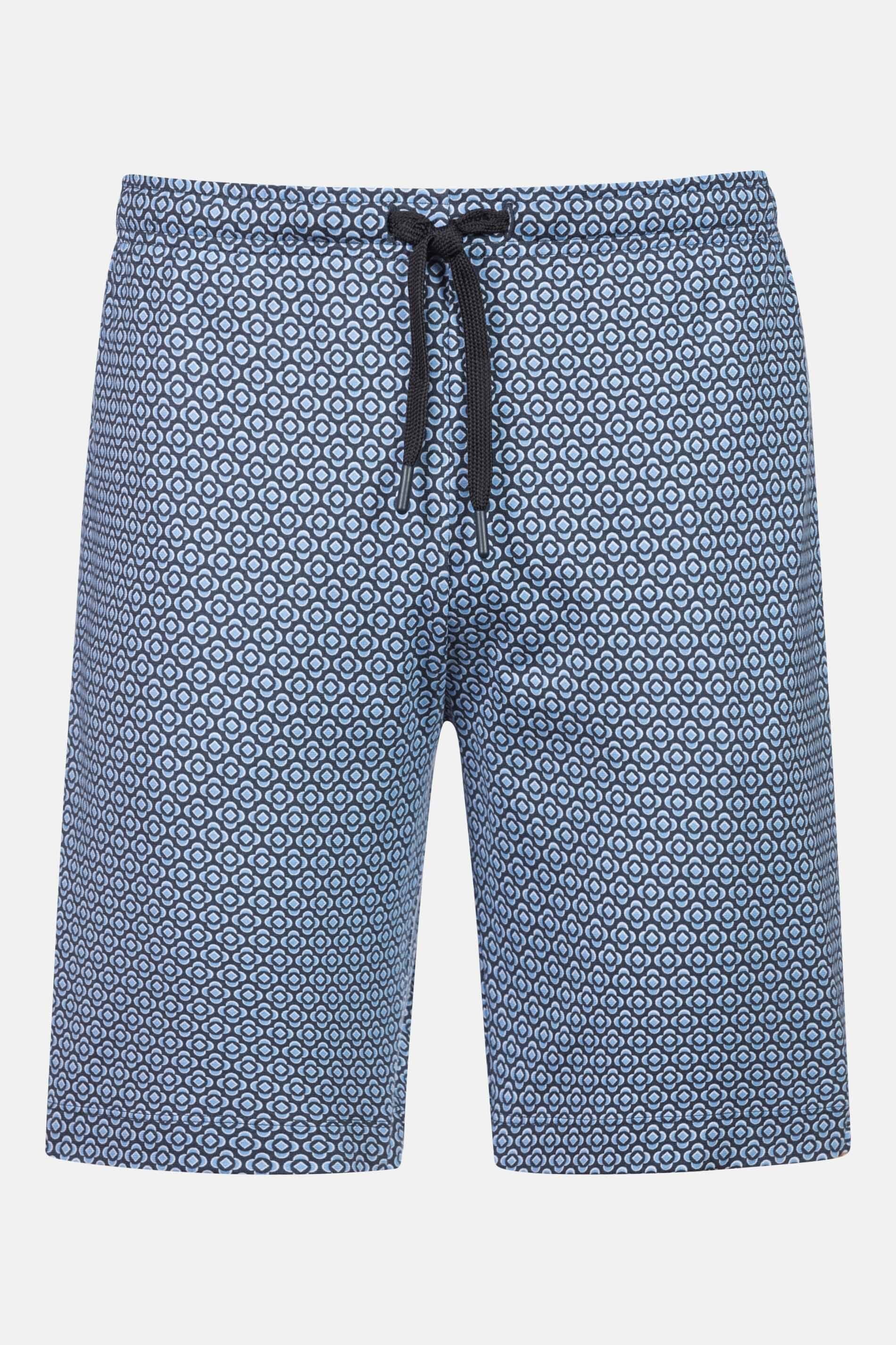 Schlafhose Mey Herren Hose kurz Serie Round Geo mit Print