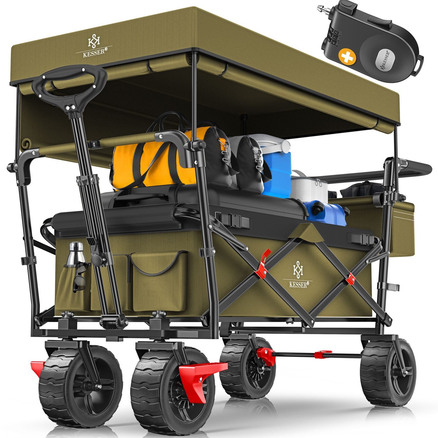 KESSER Тележки, Тележки faltbar GT9000 mit Dach Handwagen Тележки