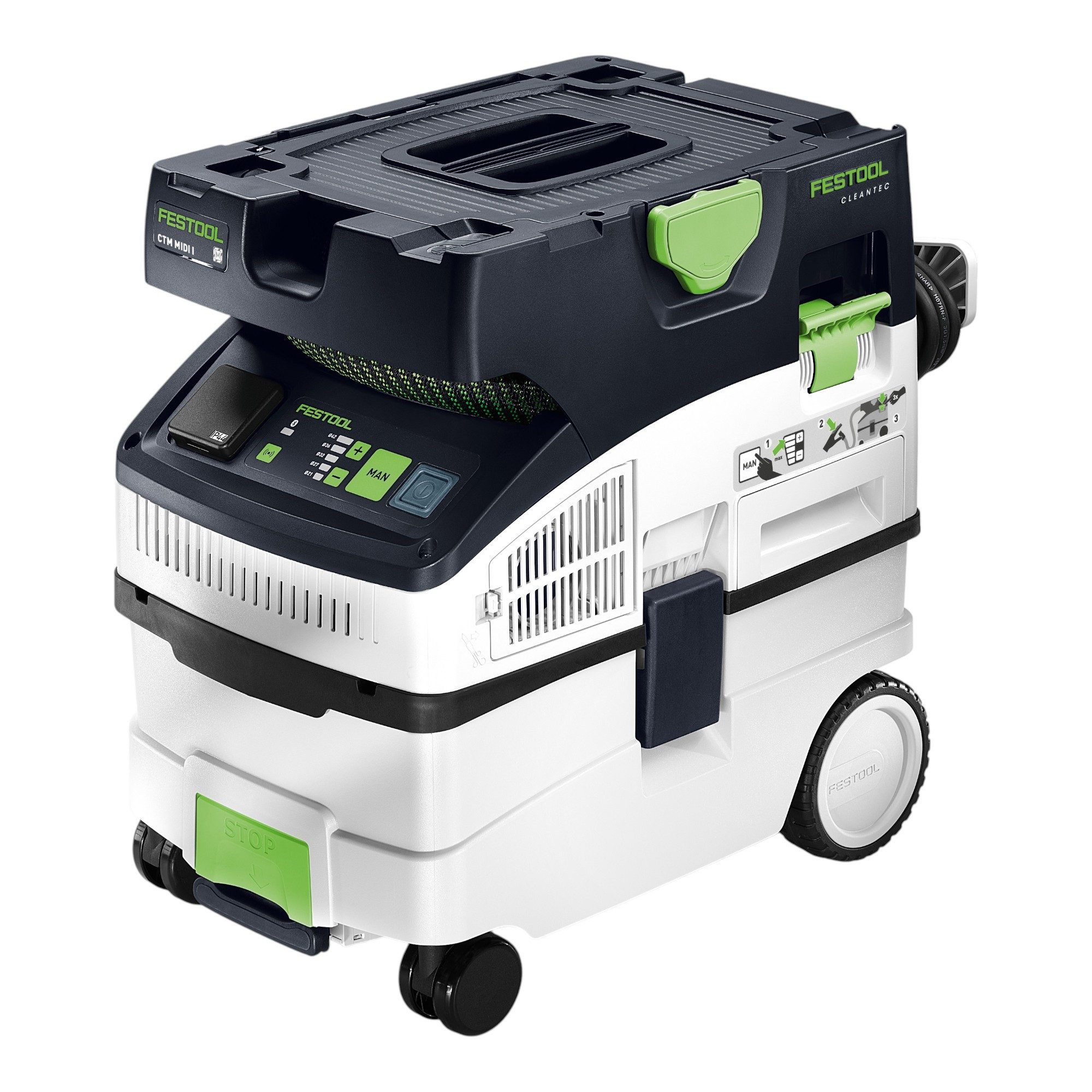 FESTOOL Staubabsauger CTM MIDI I CLEANTEC Absaugmobil 1200 Watt 15l + Standard Reinigungsset