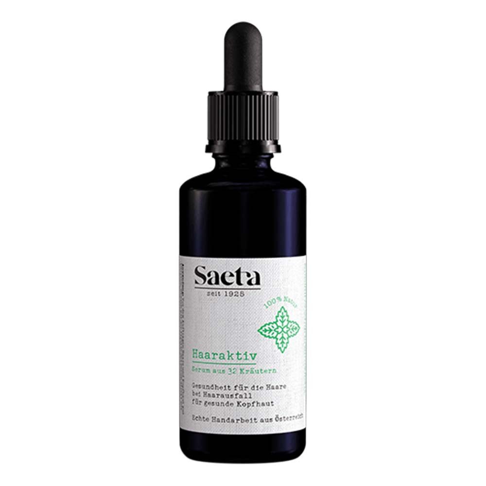 Saeta Haarkosmetik Haarkur Haaraktiv - Serum aus 32 Kräutern mit Pipette 50ml