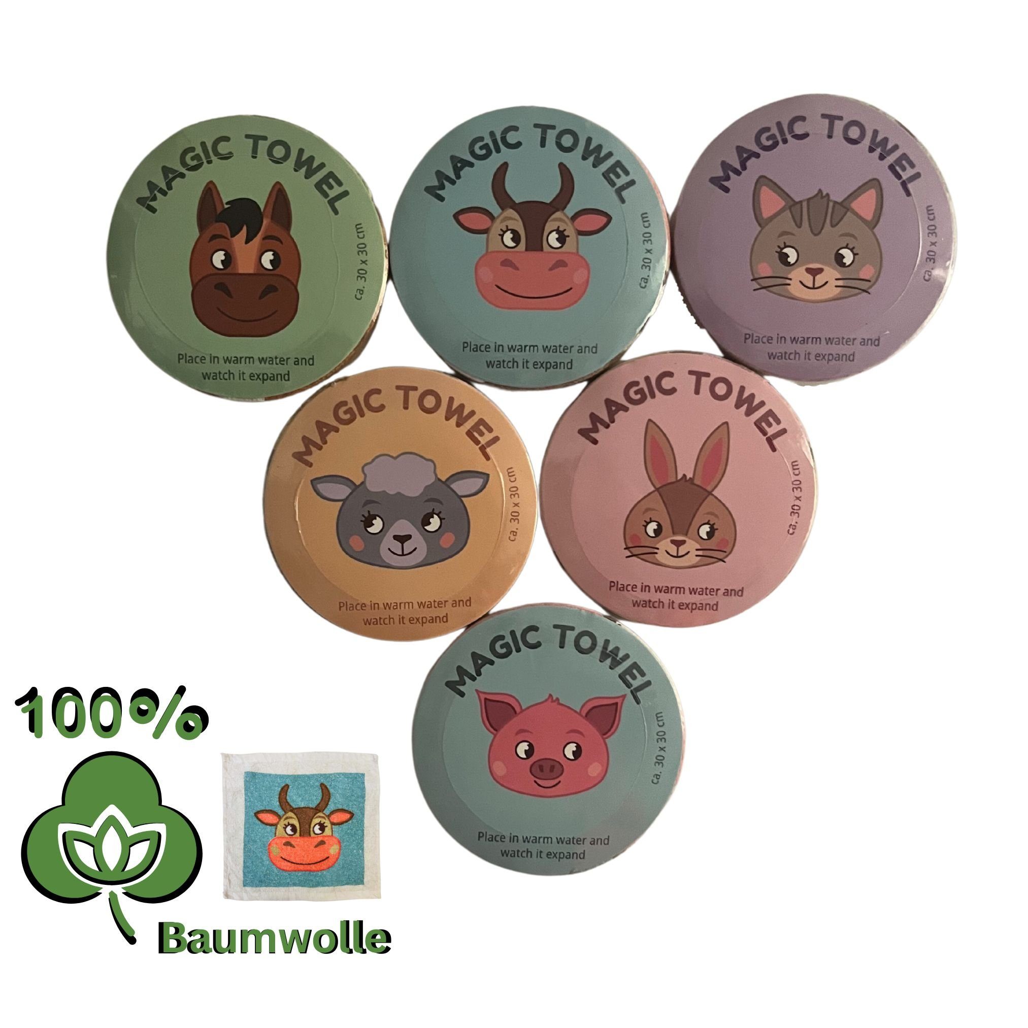 Bada Bing Handtuch Set Magisches Handtuch Kinder Zauberhandtuch Bauernhof T günstig online kaufen