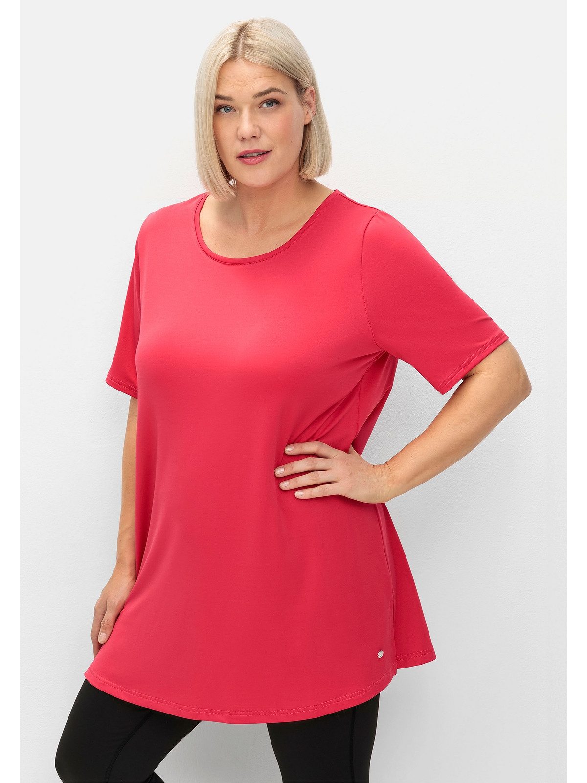 Sheego Longshirt Große Größen mit atmungsaktiver, günstig online kaufen