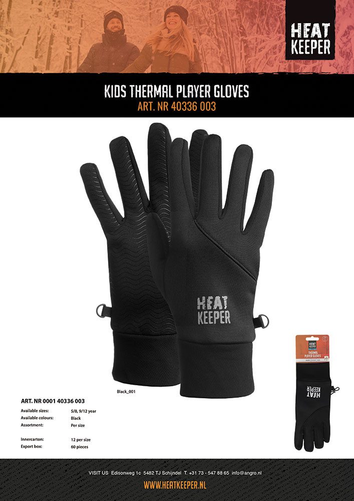Heatkeeper Trainingshandschuhe TOG-Wert 2,8, Wind- und nässeabweisend