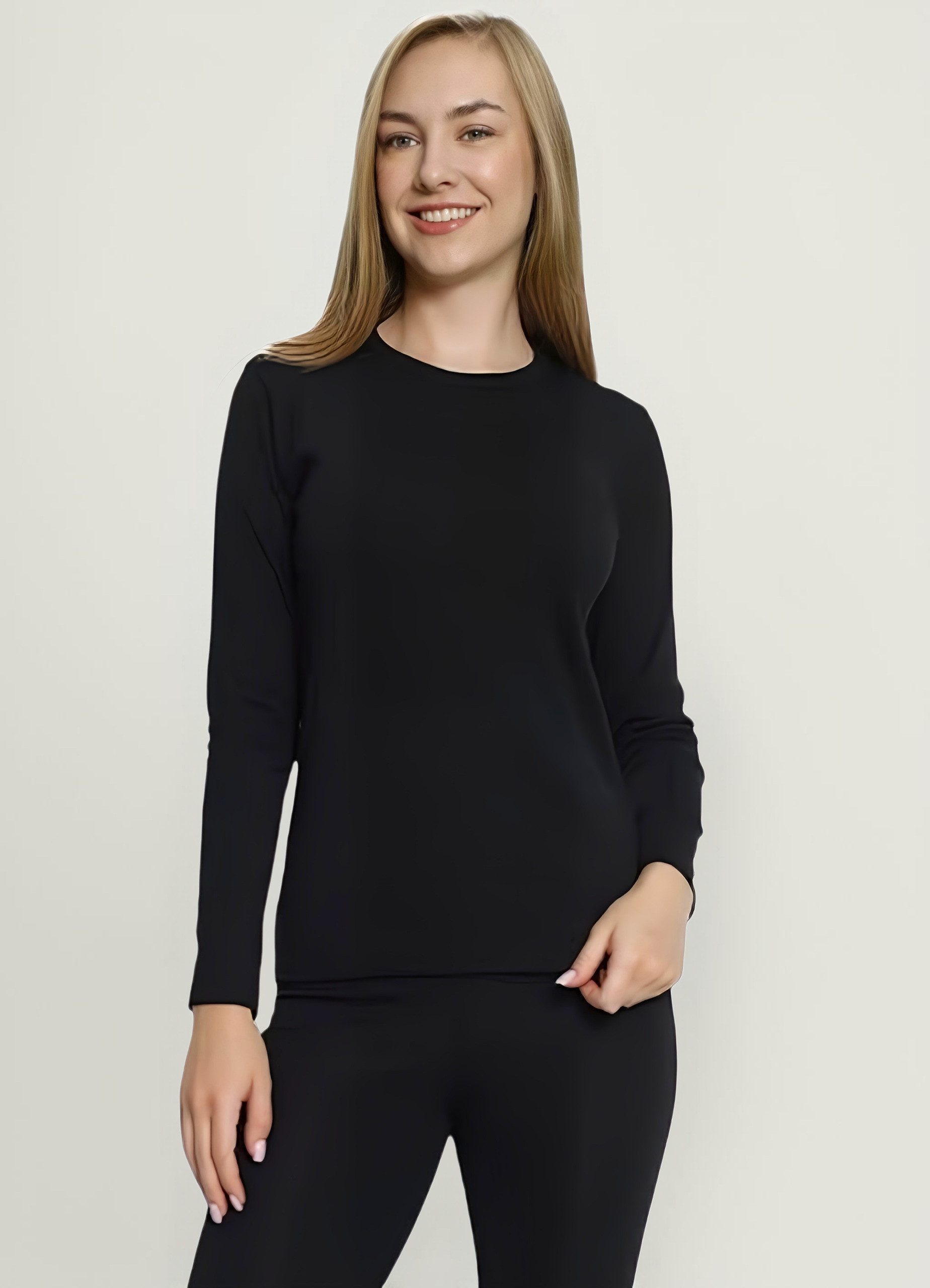 Thermounterhemd Damen Winter Unterhemd Langarm – Funktionsshirt atmungsaktiv & wärmend