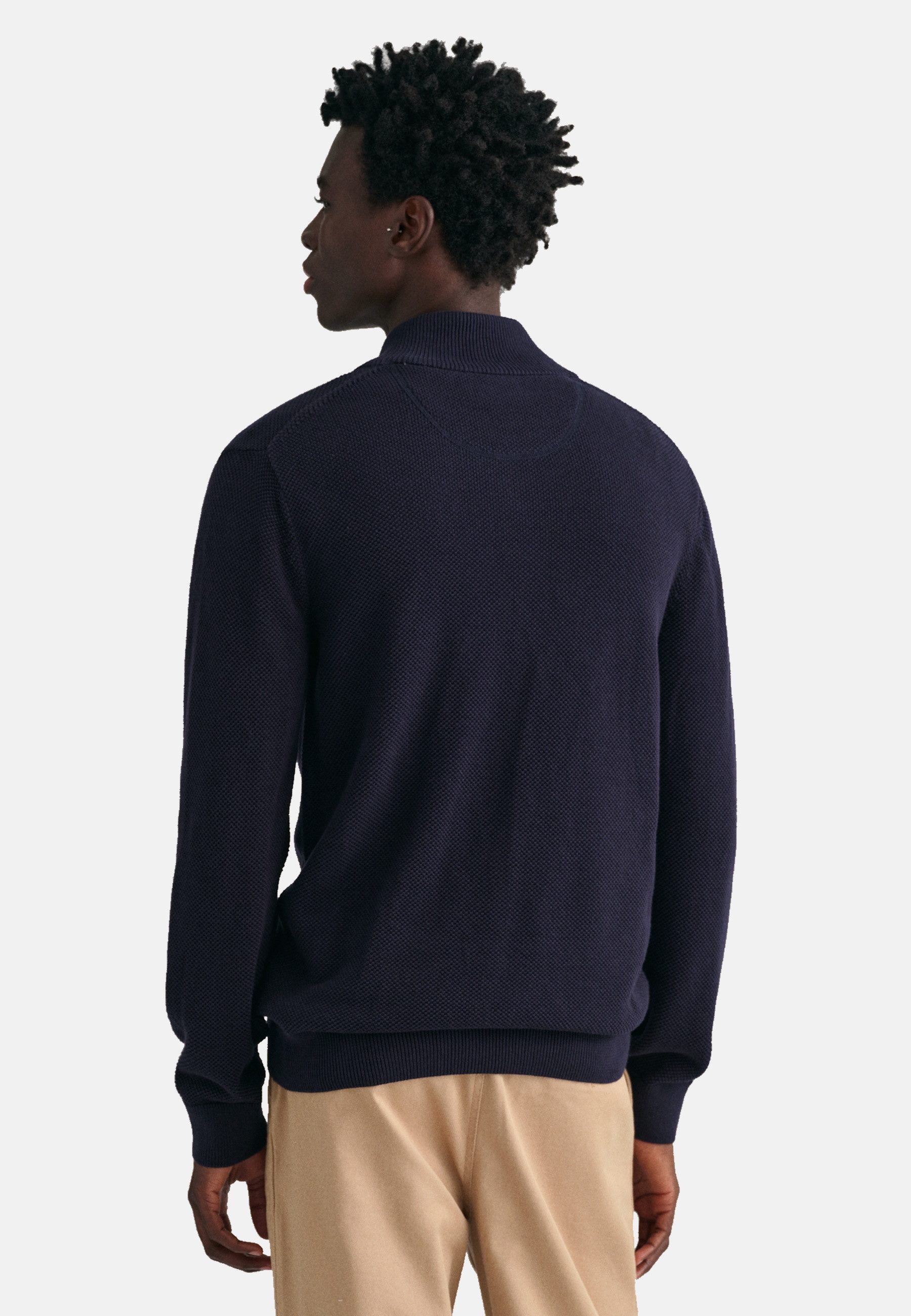 Gant Cardigan Strickjacke Cardigan Reißverschluss (1-tlg)