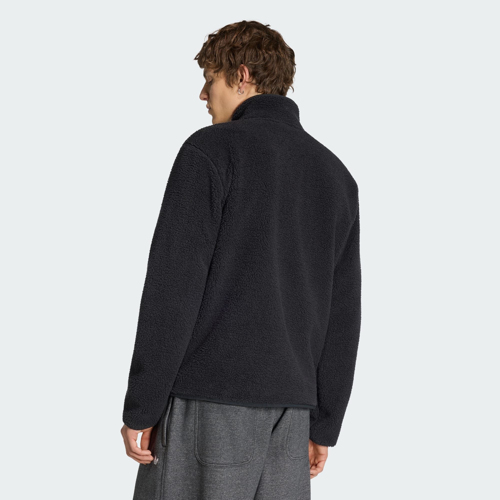 adidas Originals Fleecejacke TREFOIL ESSENTIALS TEDDY FLEECE (1-St)
