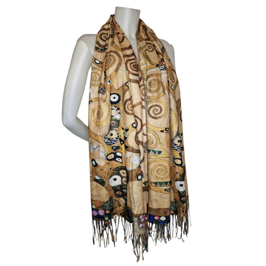 Dark-Desires Schal Warmer Schal mit Kunstmuster günstig online kaufen