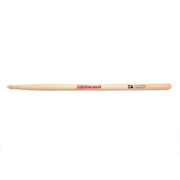 Wincent Schlagzeug 7A Drumsticks,4 Paar, natur, mit Damper-Pads