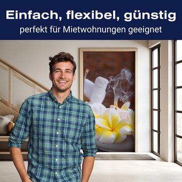 wandmotiv24 Türtapete Spa Wellness und Behandlung, glatt, Fototapete, Wandtapete, Motivtapete, matt, selbstklebende Dekorfolie