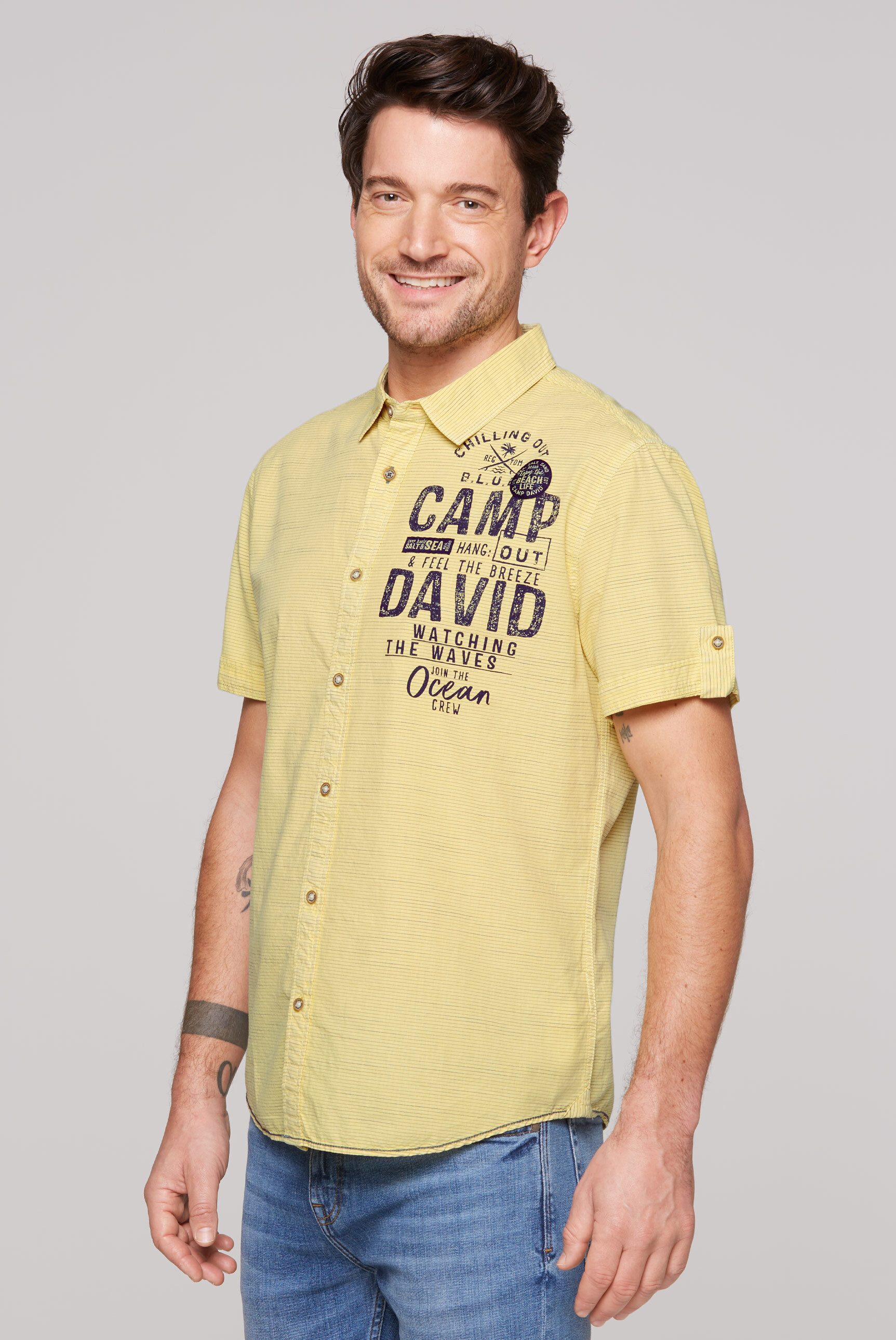 CAMP DAVID Kurzarmhemd, aus Baumwolle günstig online kaufen