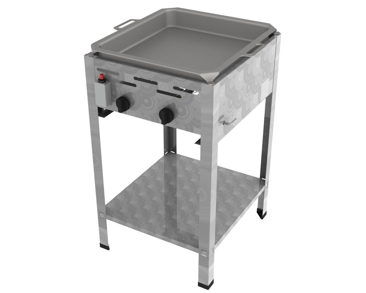 ChattenGlut Gasgrill ChattenGlut Gastrobräter 9kW mit Pfanne, BxTxH: 480x530x800 cm