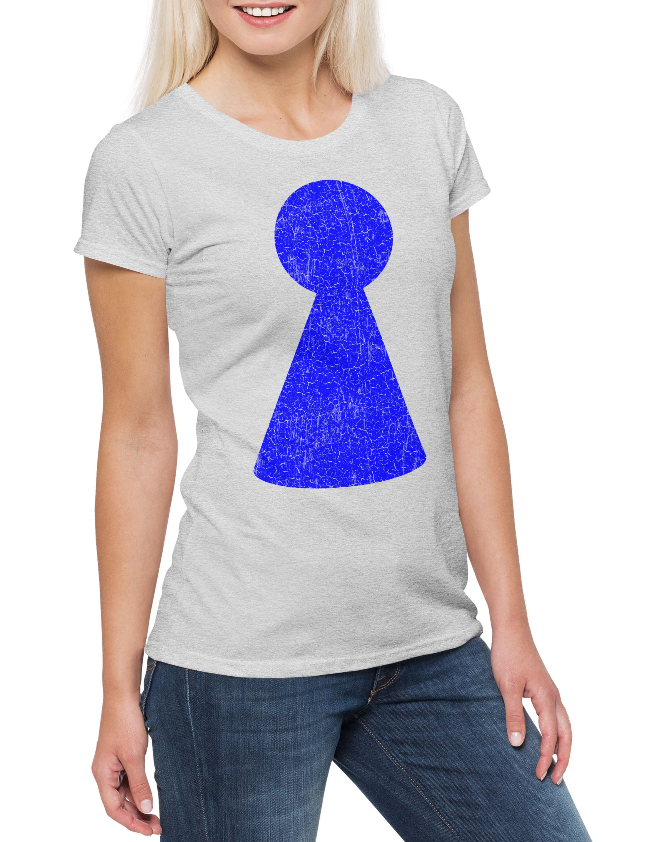 Print-Shirt Play Figure Damen T-Shirt Mensch Spiel Ärgere Game Dich Figur Nicht