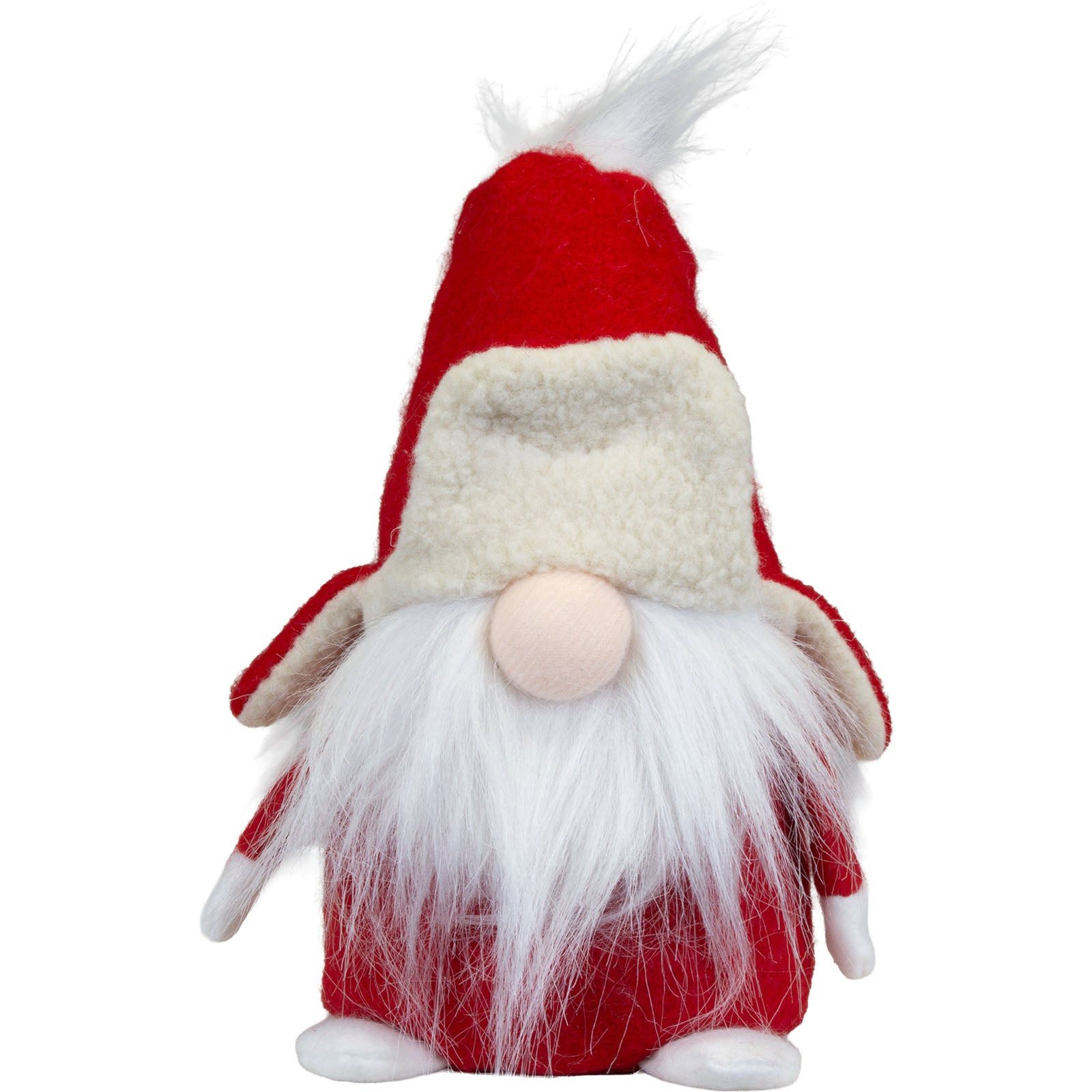 Christmas Paradise Wichtel Gnom sitzend 18cm (Dekofigur, 1 St., Weihnachtsdekoration), mit flauschiger Fliegermütze