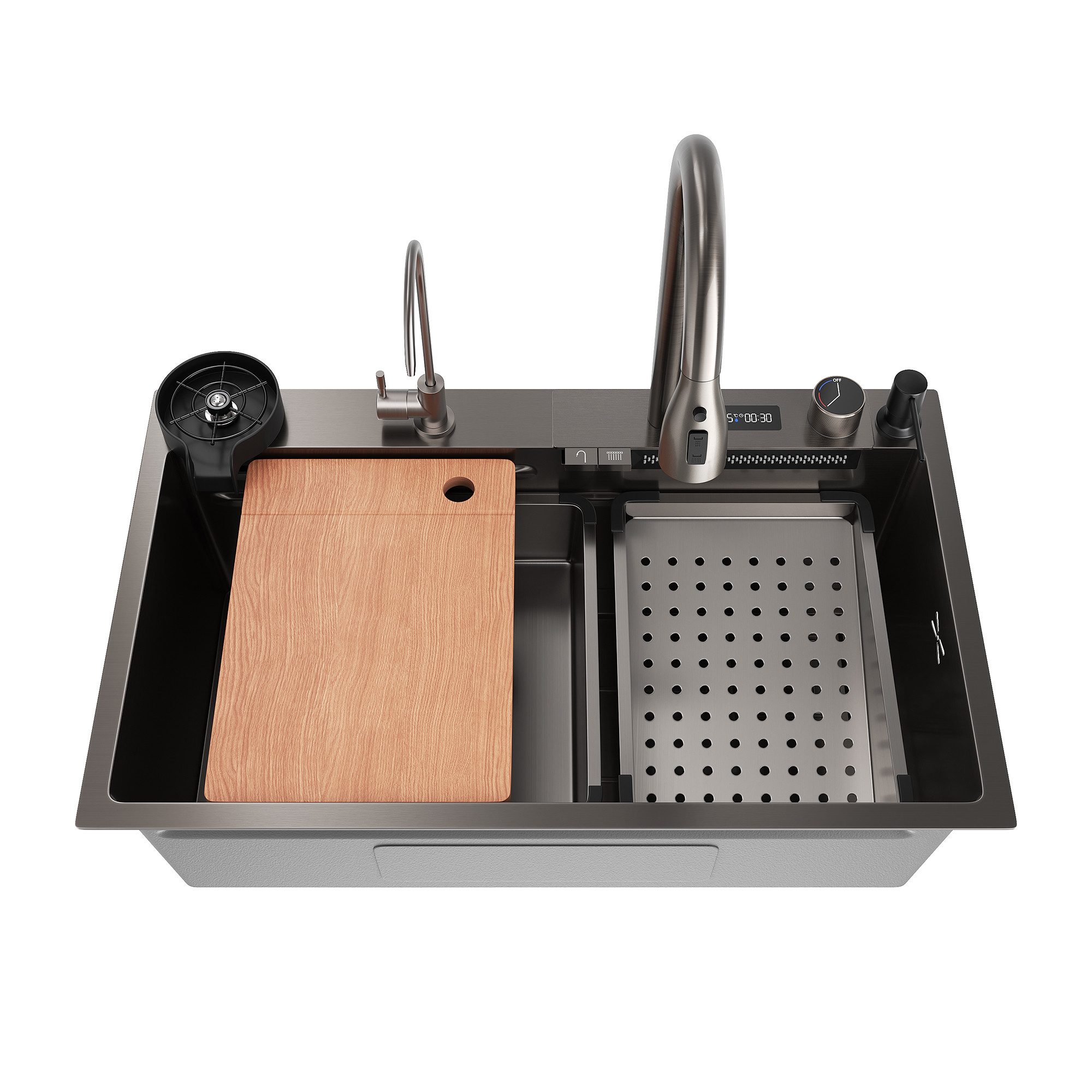 SONNI Küchenspüle Multifunktionale Küchenspüle,Temperaturkontrolle verfügbar, 45/75 cm