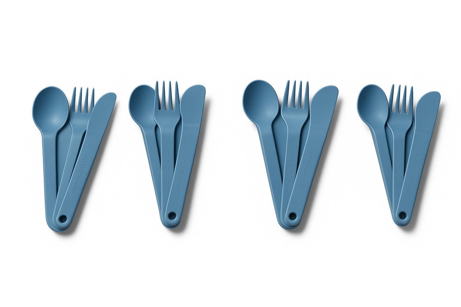 TUPPERWARE Besteck-Set Besteck SET blau (4)