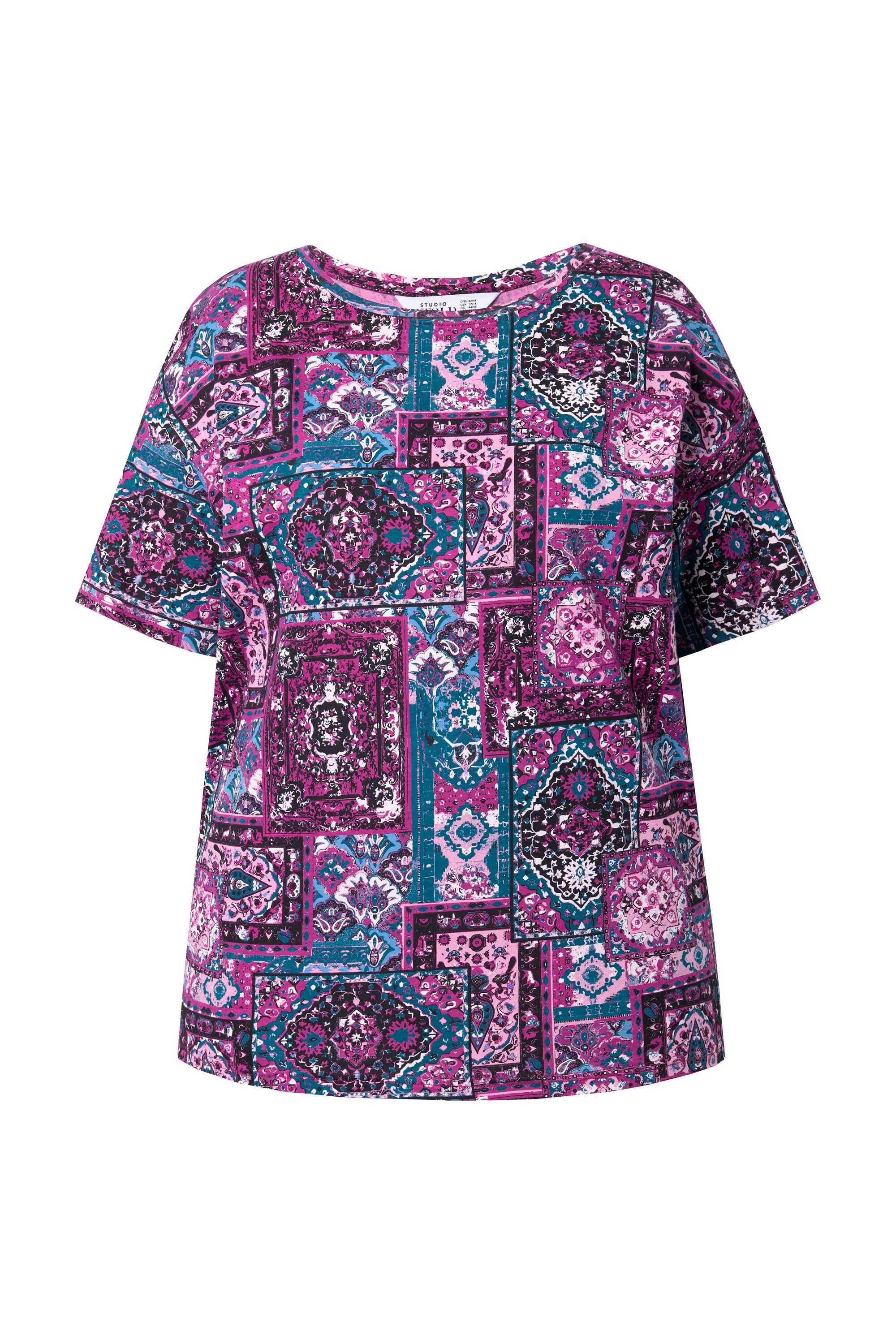 Studio Untold T-Shirt T-Shirt Flower-Print Halbarm günstig online kaufen