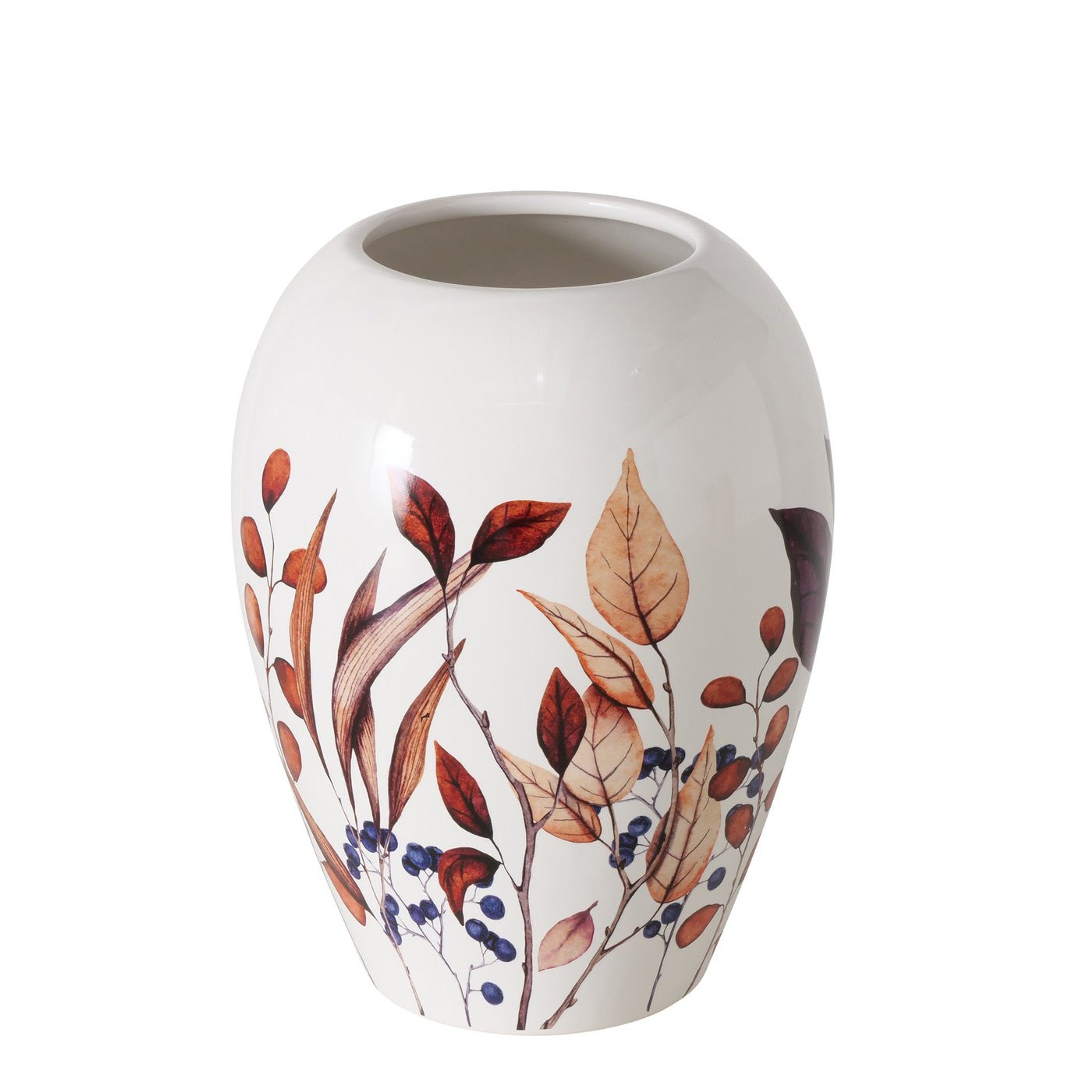 BOLTZE Tischvase Boltze Steigut Vase BRINJA, 23 cm, mehrfarbig