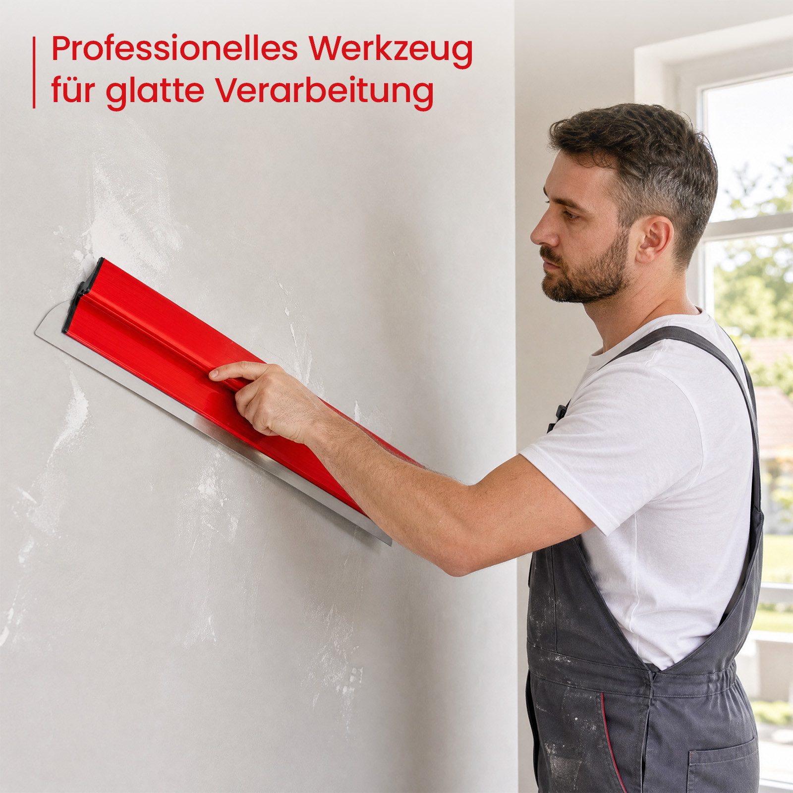 Youyijia Flächenspachtel Flächenspachtel Set 40/60/80 cm Edelstahlklinge Spachtel (3-St)