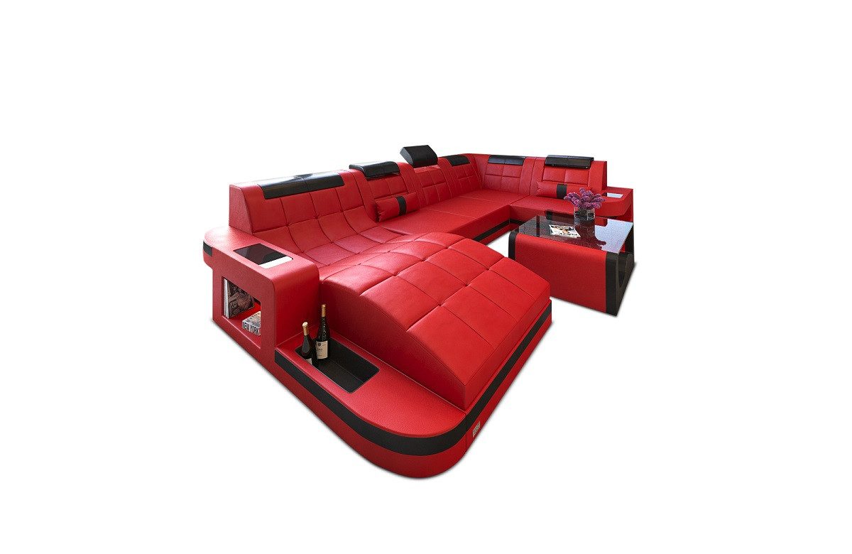 Sofa Dreams Wohnlandschaft Leder Ledercouch Sofa günstig online kaufen