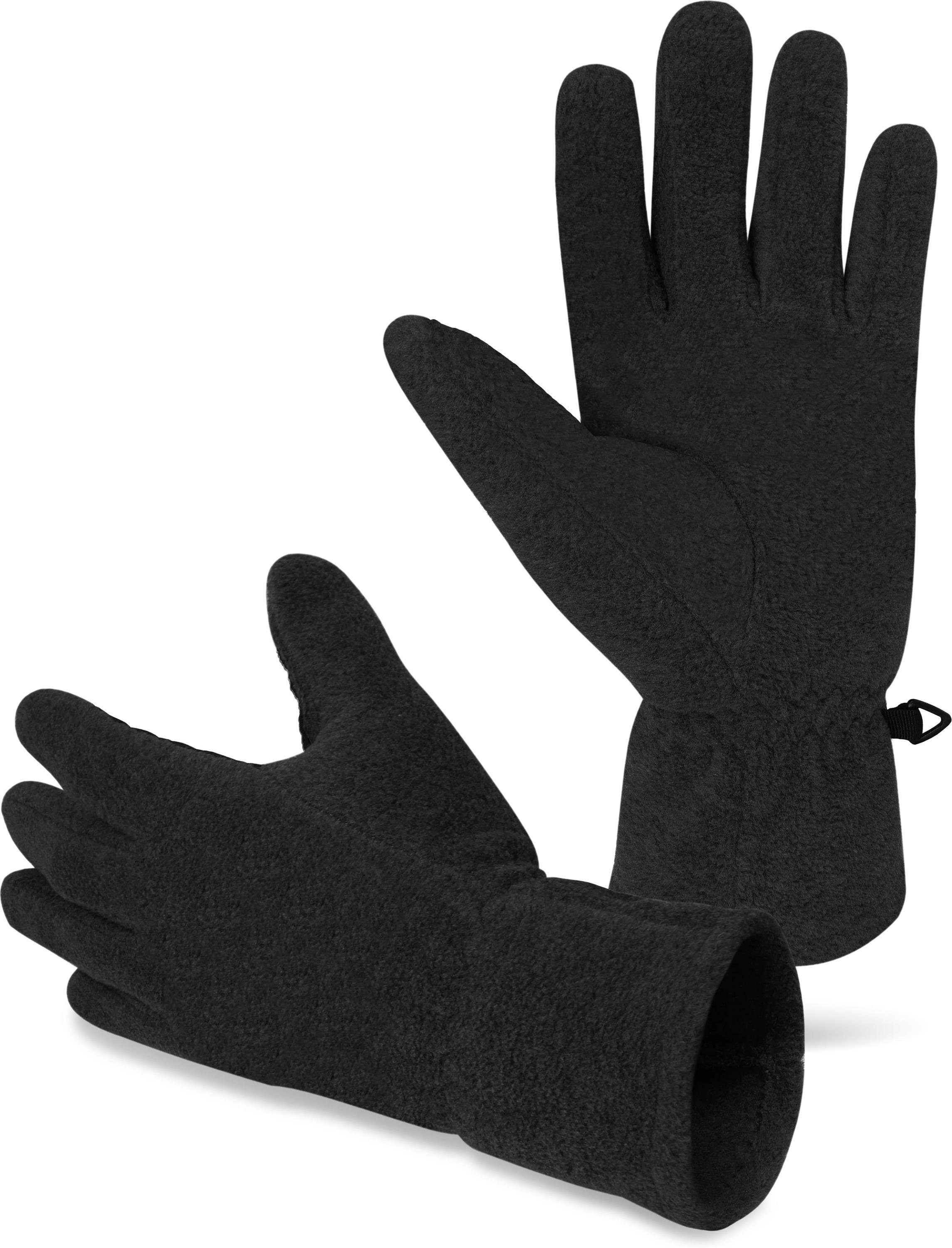 Fleece-Handschuhe mit Schwarz normani g) Skihandschuhe mit Arsuk 3M Thermohandschuhe Übergangshandschuhe (40 Fleecefütterungen Thinsulate™ Thinsulatefütterung Winterhandhscuhe Unterziehhandschuhe mit