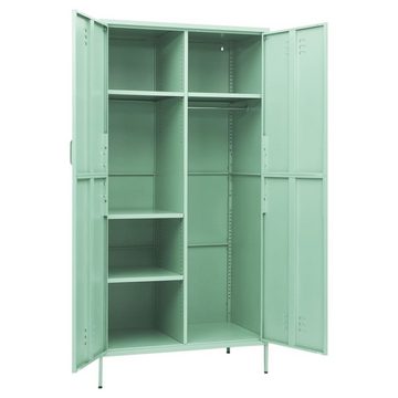 furnicato Kleiderschrank Minzgrün 90x50x180 cm Stahl (1-St)