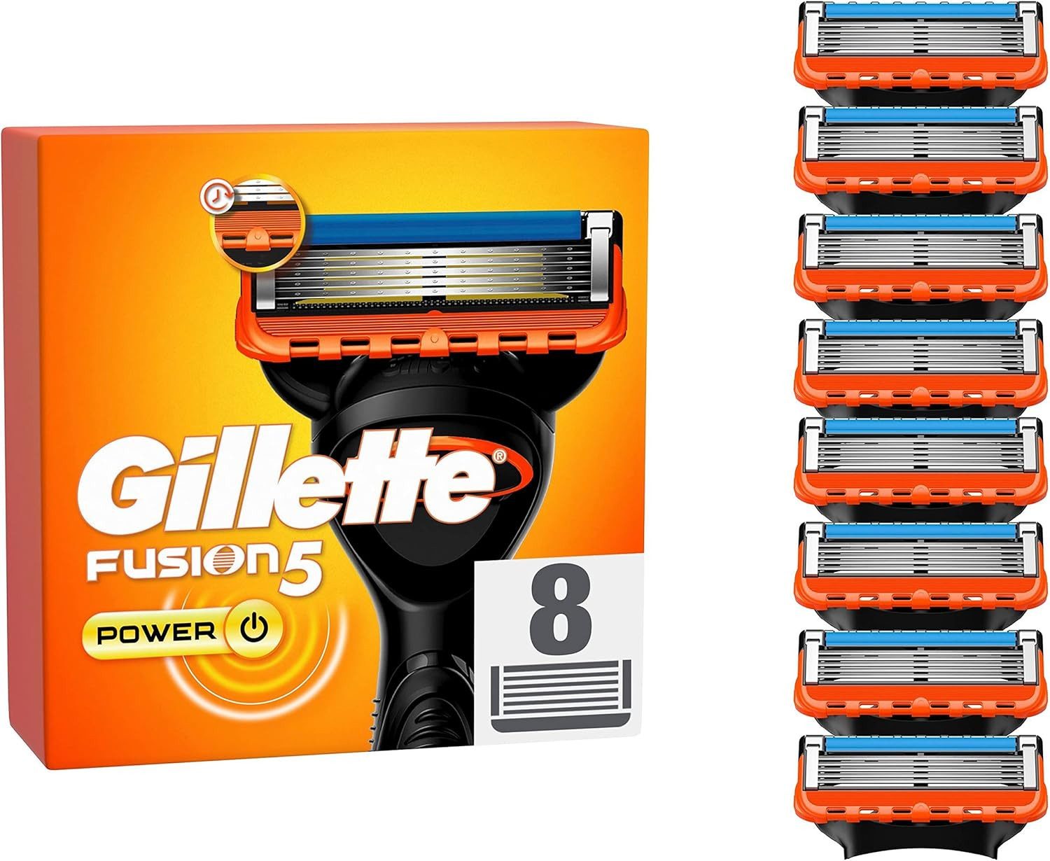 Gillette Rasierklingen Fusion5 Power, 8-tlg., 8er Pack