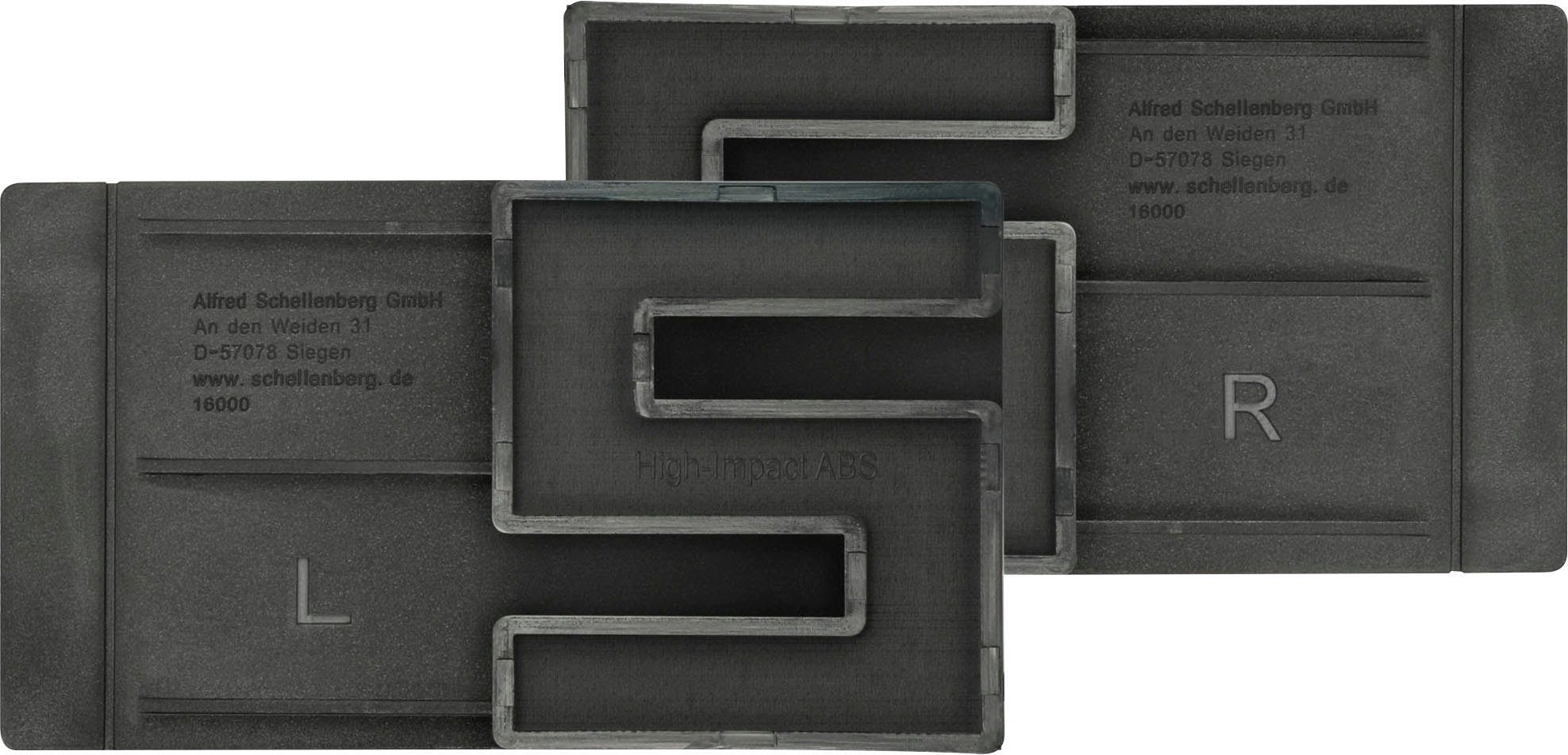 SCHELLENBERG Rollladensicherung gegen Hochschieben des Rollladens, System Mini und Maxi (Set, 2-tlg), Rollladen-Schiebesicherung, einbruchshemmend