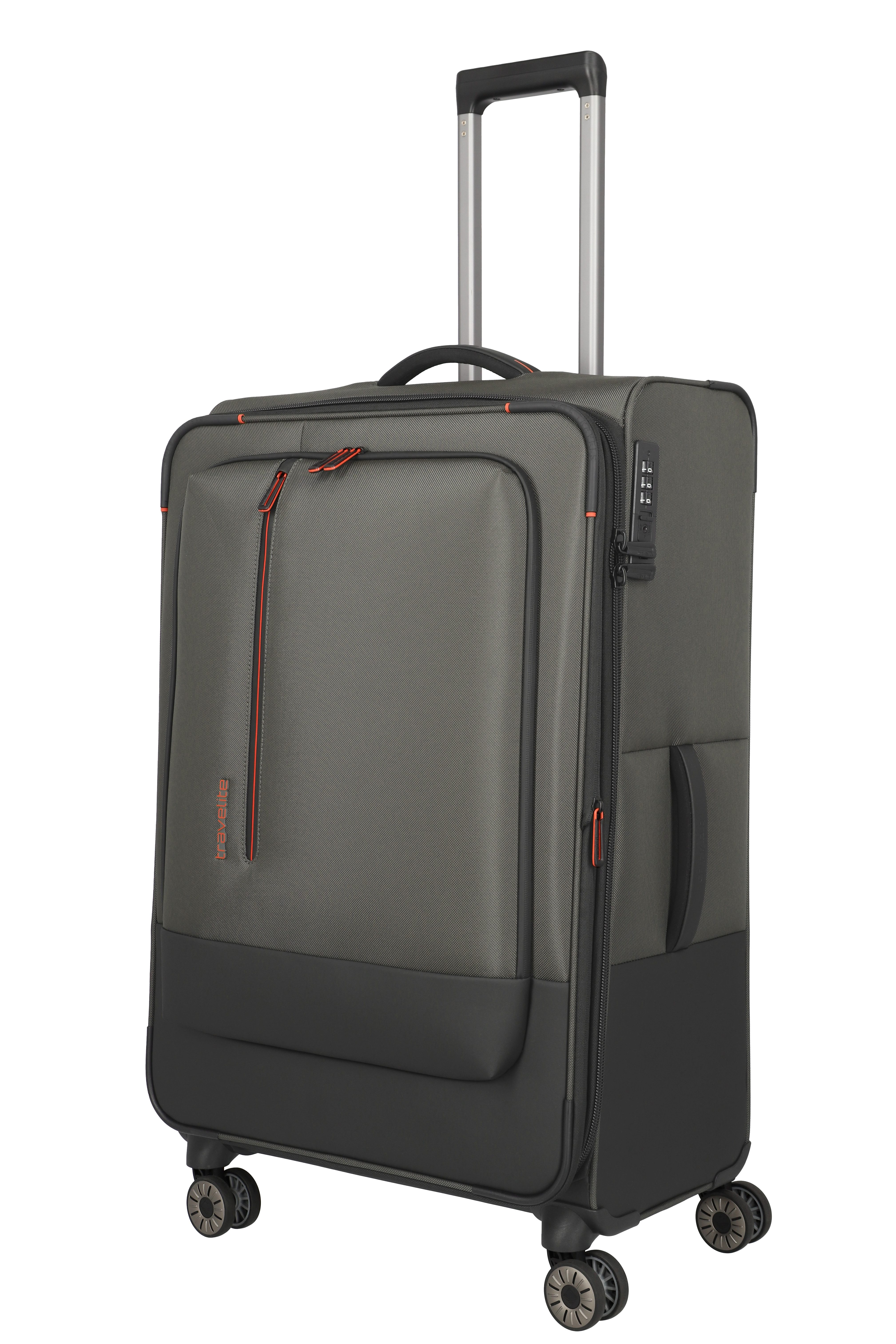 travelite Weichgepäck-Trolley CROSSLITE Reisekoffer Weichgepäck, 4 Rollen, Koffer, mit TSA-Schloss, wasserabweisendes Material