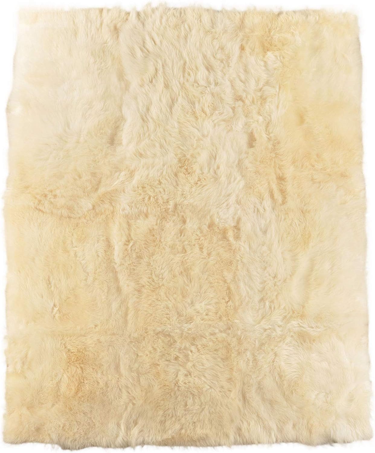 KUHFELL online & NOMAD Fellteppich Lammfell Teppich aus 6 echten Lammfellen ca. 200 x 150 cm