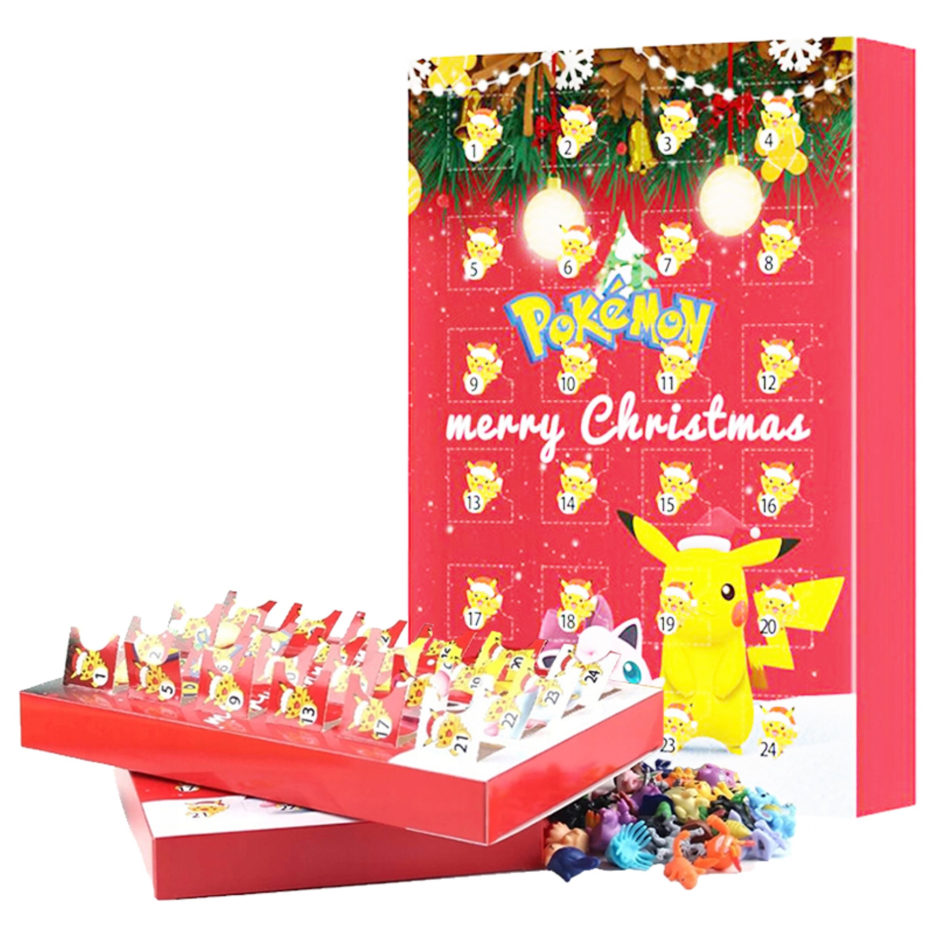 POKEMON JUEGO DE CARTAS Adventskalender Pokémon Adventskalender 2025 – 24 Figuren, Weihnachtsgeschenk Kinder (1-tlg)