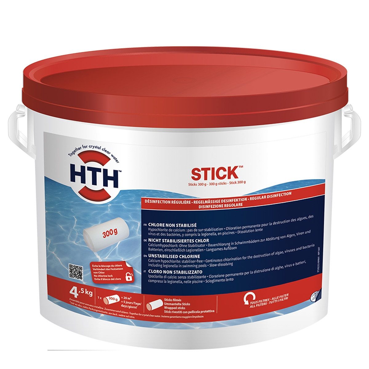 Poolpflege Stick 300g - 4,5 kg Chlor langsam löslich Desinfektion Pool