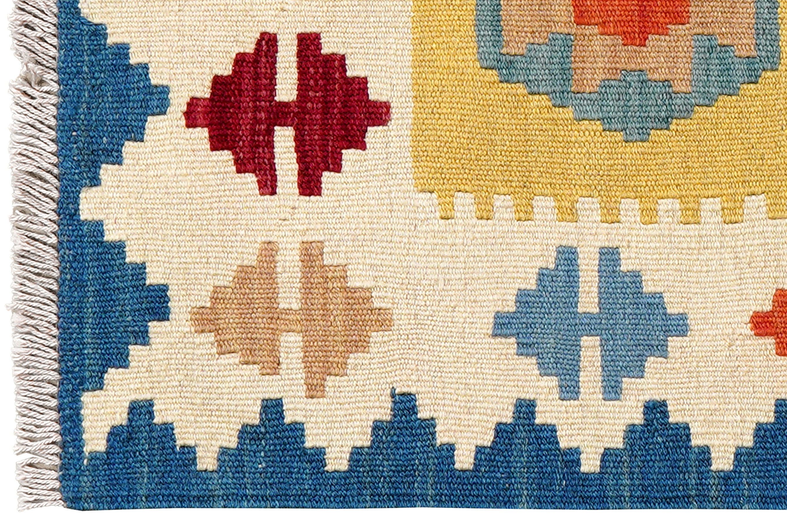 Rugtales Teppich Kelim Gashgai 93x62cm, Rechteck, Handgemachtes Unikat, nachhaltig und fair gefertigt