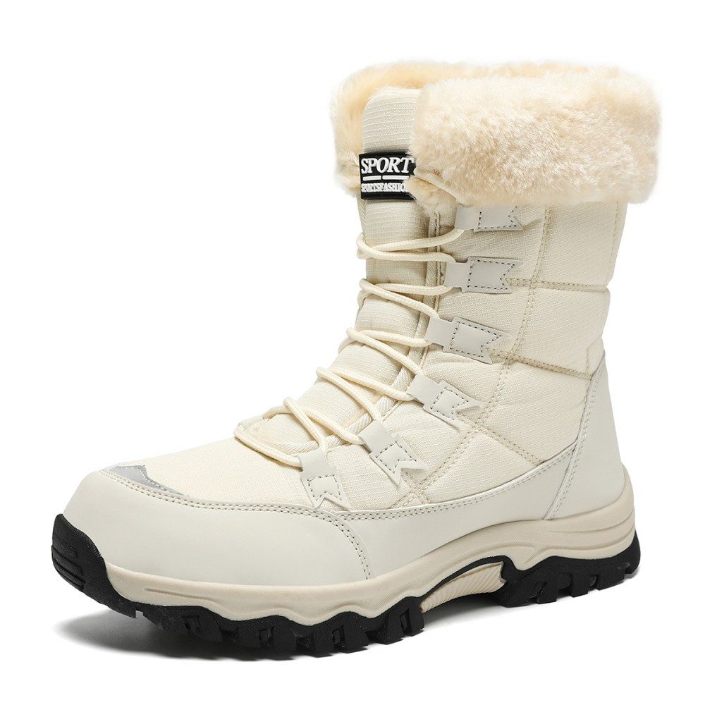 HUSK'SWARE Bequeme Winter-Schneestiefel Snowboots (BEQUEME SCHNÜRUNG, WARMES INNENFUTTER)