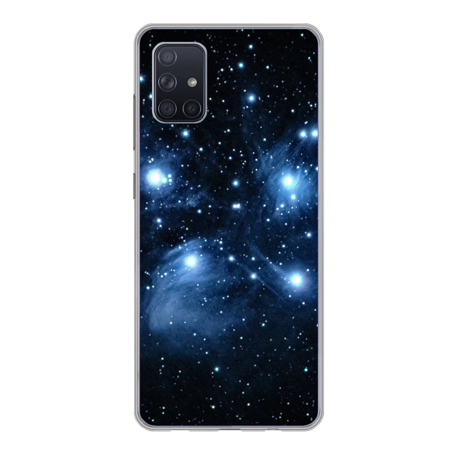 MuchoWow Handyhülle für Samsung Galaxy A71 Universum - Planeten - Sterne - Jungen - Mädche, Phone Case, Silikon, Schutzhülle Dünn