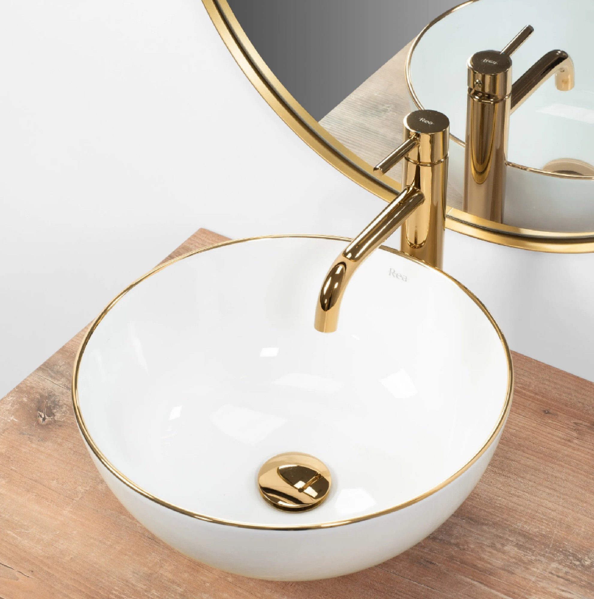 GTM Design Aufsatzwaschbecken Modern Waschbecken ohne Hahnloch Elegant, Ova günstig online kaufen